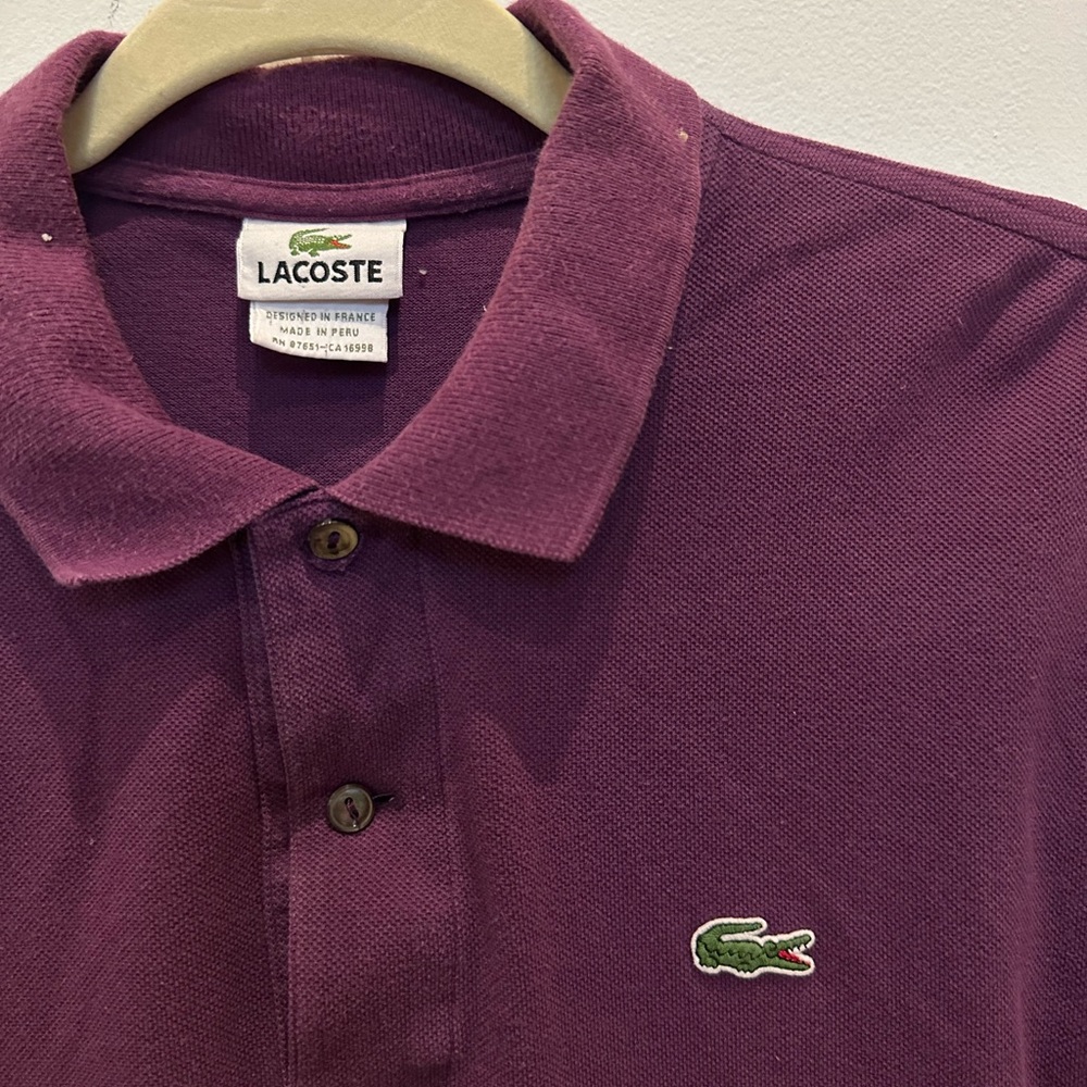 Lacoste Purple Polo Shirt